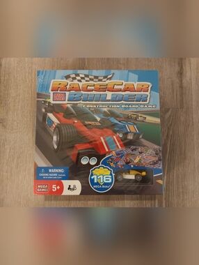 NEW Racecar Mega Bloks Builder Board Game Ages 5+